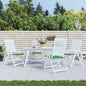 vidaXL Coussins de chaise de jardin 4 pcs vert 50x50x3 cm tissu oxford