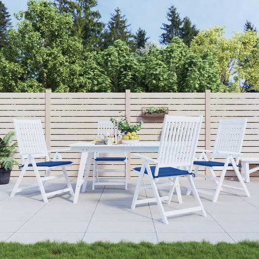 vidaXL Coussins de chaise de jardin 4 pcs bleu royal 50x50x3 cm