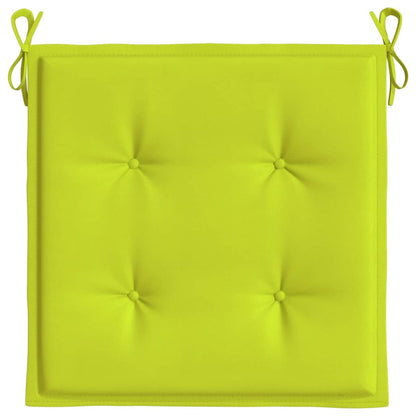 vidaXL Coussins de chaise de jardin 6 pcs vert vif 50x50x3 cm