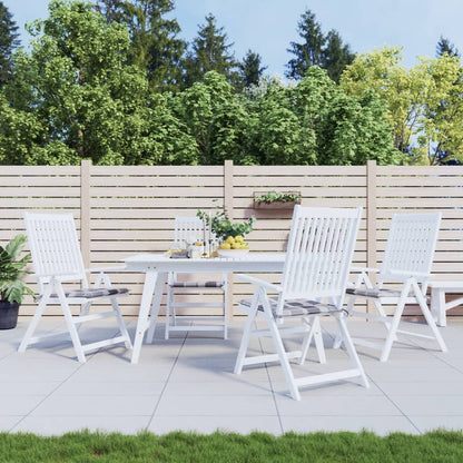 vidaXL Coussins de chaise de jardin 4 pcs carreaux gris 50x50x3 cm