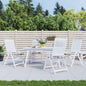 vidaXL Coussins de chaise de jardin 4 pcs carreaux gris 50x50x3 cm