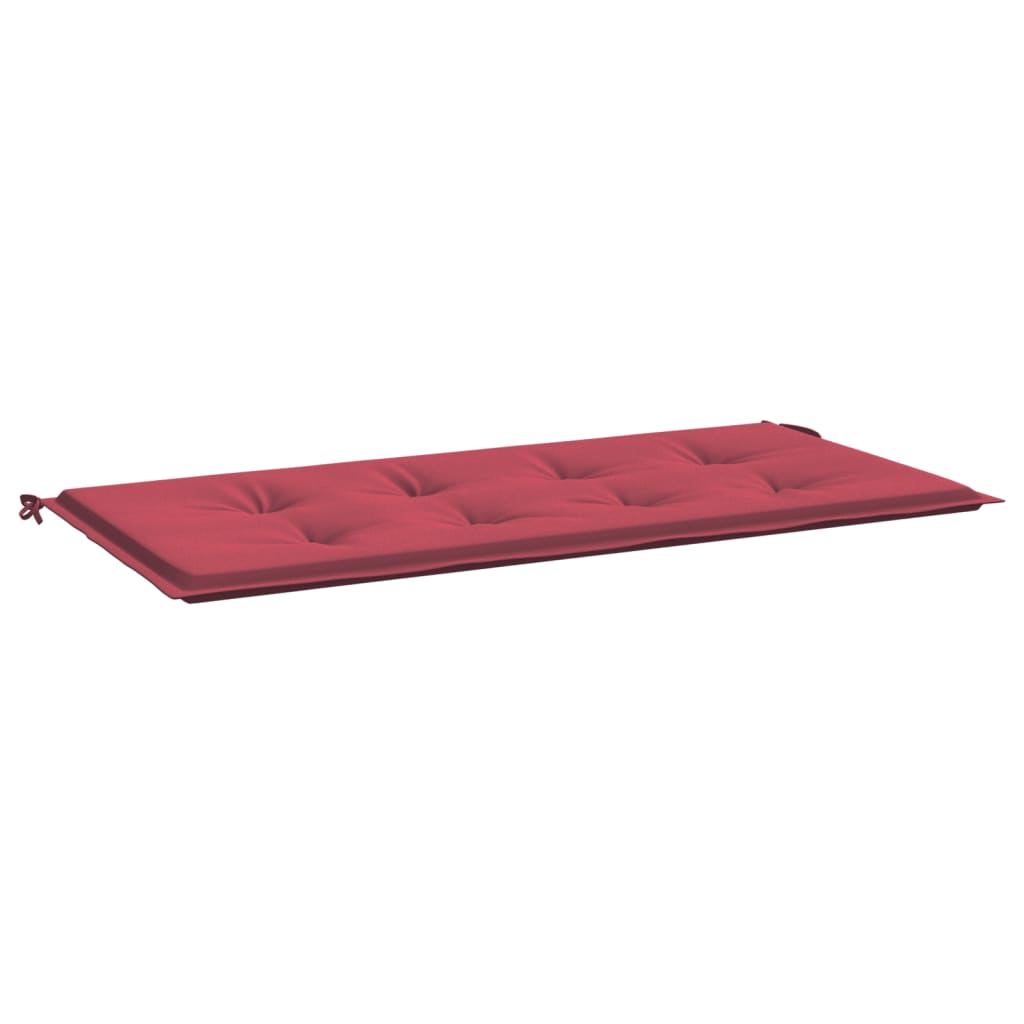 vidaXL Coussin de banc de jardin rouge bordeaux 100x50x3 cm