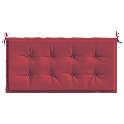 vidaXL Coussin de banc de jardin rouge bordeaux 100x50x3 cm