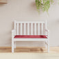 vidaXL Coussin de banc de jardin rouge bordeaux 100x50x3 cm