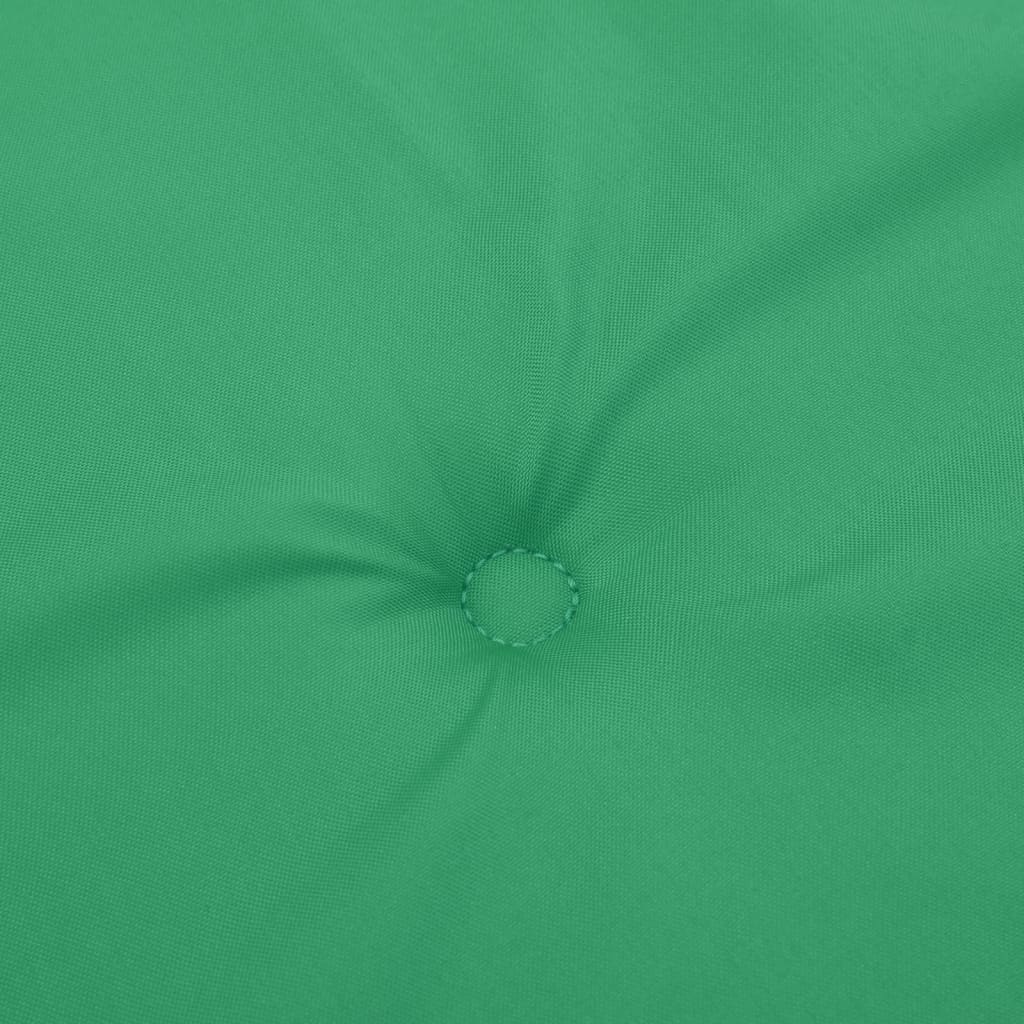 vidaXL Coussins de chaise de jardin à dossier haut lot de 6 vert tissu