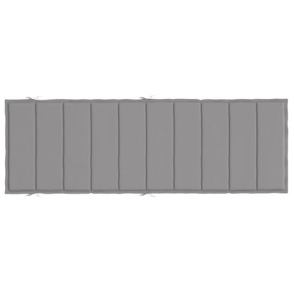 vidaXL Coussin de chaise longue gris 186x58x3 cm tissu oxford