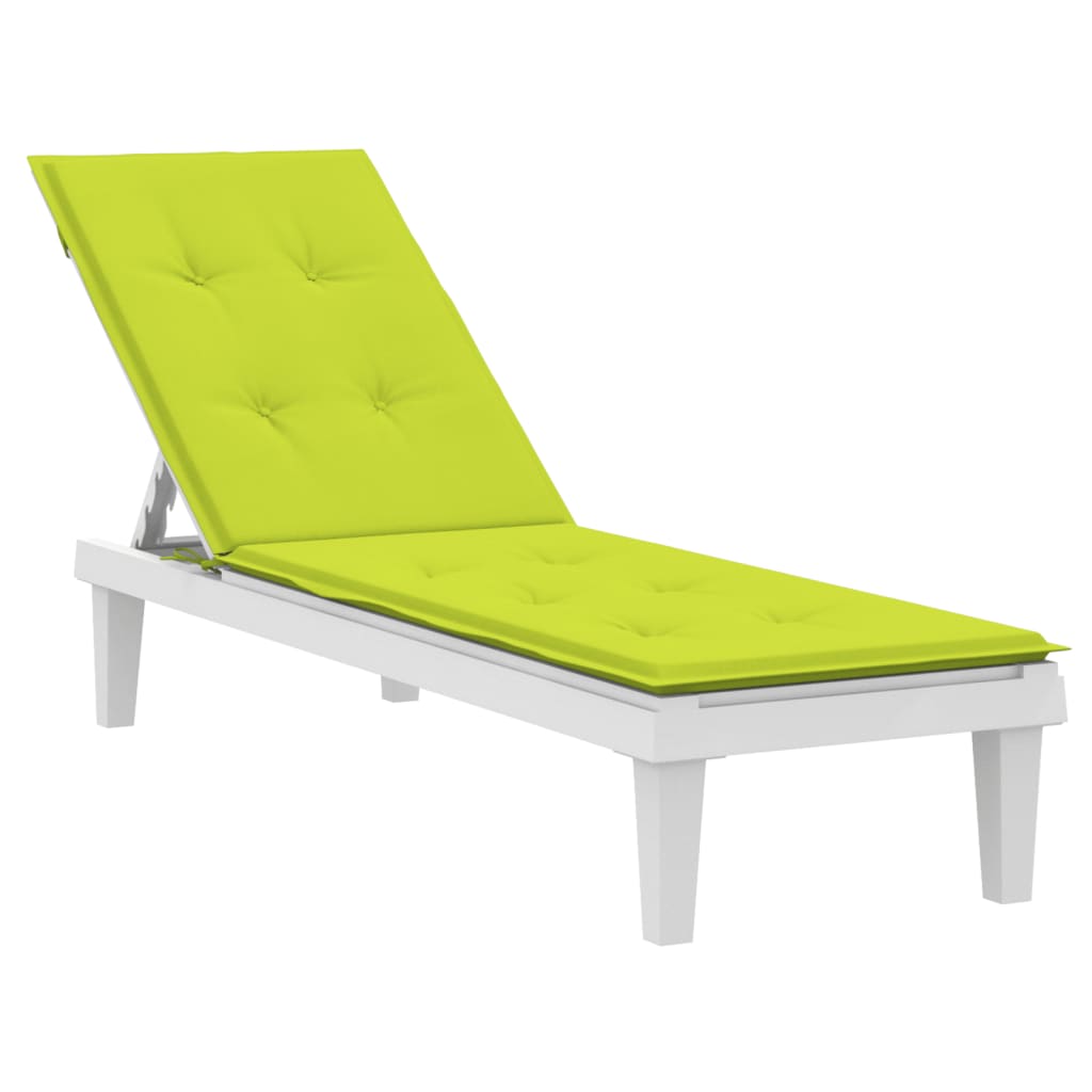 vidaXL Coussin de chaise de terrasse vert vif (75+105)x50x3 cm