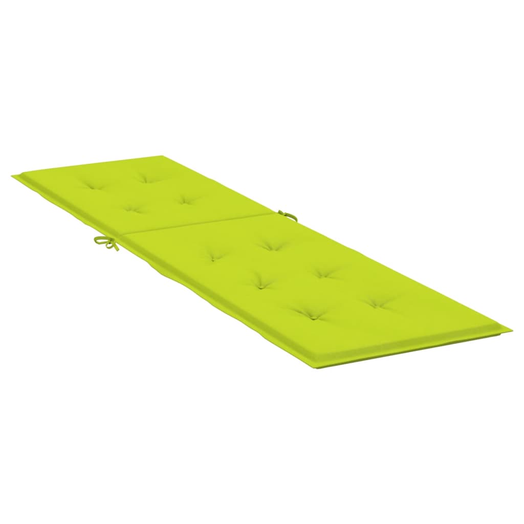 vidaXL Coussin de chaise de terrasse vert vif (75+105)x50x3 cm