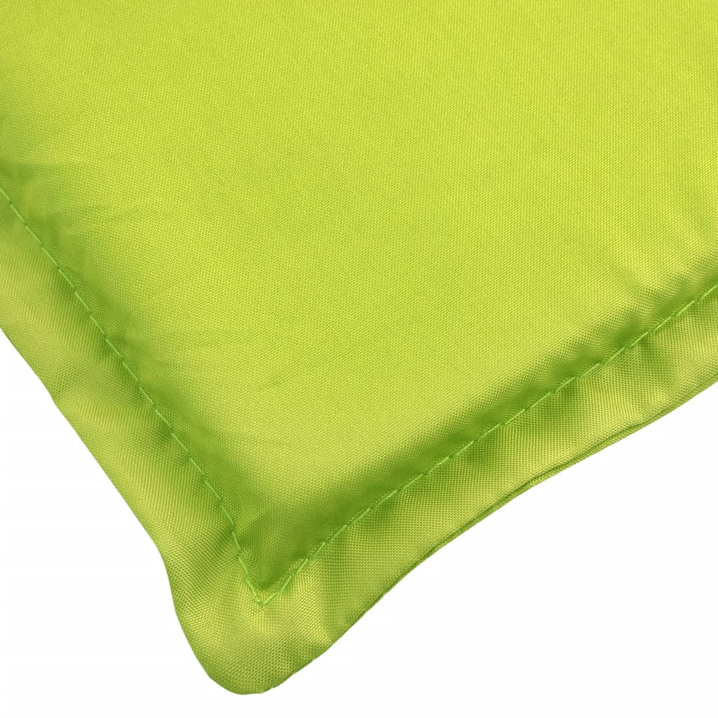 vidaXL Coussin de chaise de terrasse vert vif (75+105)x50x3 cm