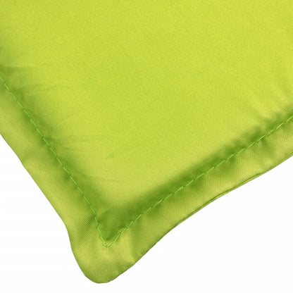vidaXL Coussin de chaise de terrasse vert vif (75+105)x50x3 cm