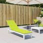 vidaXL Coussin de chaise de terrasse vert vif (75+105)x50x3 cm