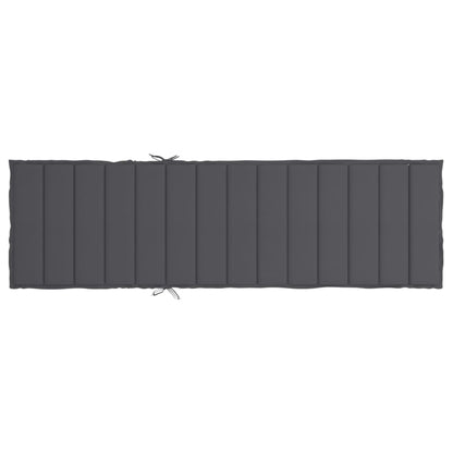 vidaXL Coussin de chaise longue anthracite 200x60x3 cm tissu oxford