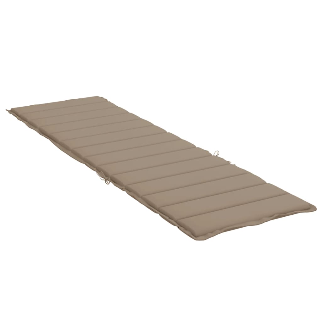 vidaXL Coussin de chaise longue taupe 200x60x3 cm tissu oxford
