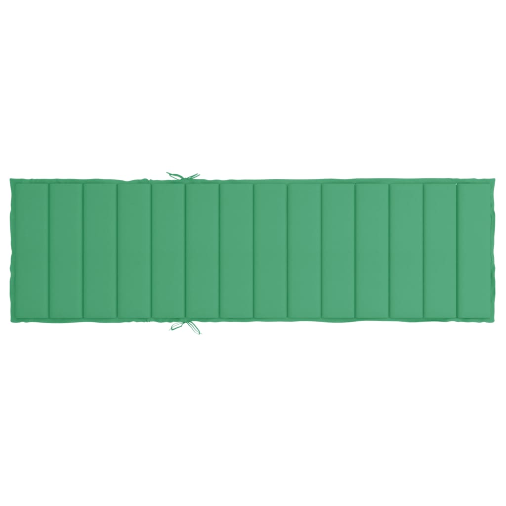 vidaXL Coussin de chaise longue vert 200x70x3 cm tissu oxford