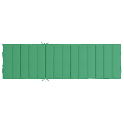 vidaXL Coussin de chaise longue vert 200x70x3 cm tissu oxford