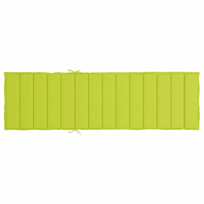 vidaXL Coussin de chaise longue vert vif 200x70x3 cm tissu oxford