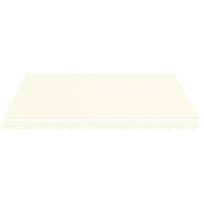 vidaXL Tissu de remplacement pour auvent Crème 4x3,5 m