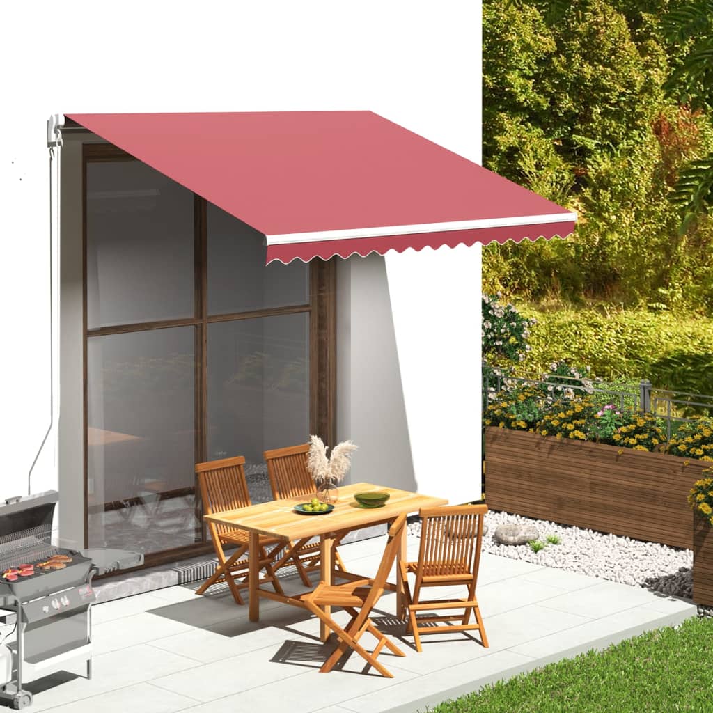 vidaXL Tissu de remplacement pour auvent Bordeaux rouge 3,5x2,5 m