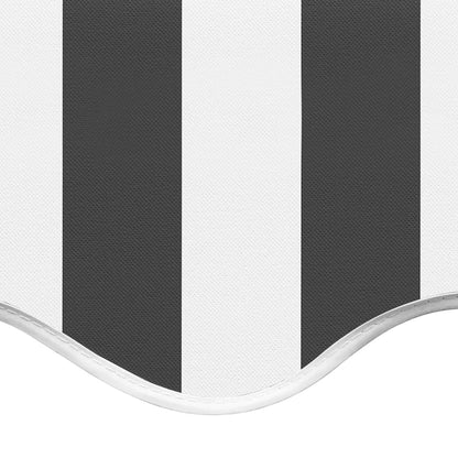 vidaXL Tissu de remplacement pour auvent Anthracite et blanc 3,5x2,5 m