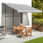 vidaXL Tissu de remplacement pour auvent Anthracite et blanc 4x3,5 m