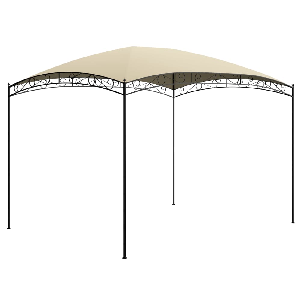 vidaXL Belvédère 3x4x2,65 m Crème 180 g/m²