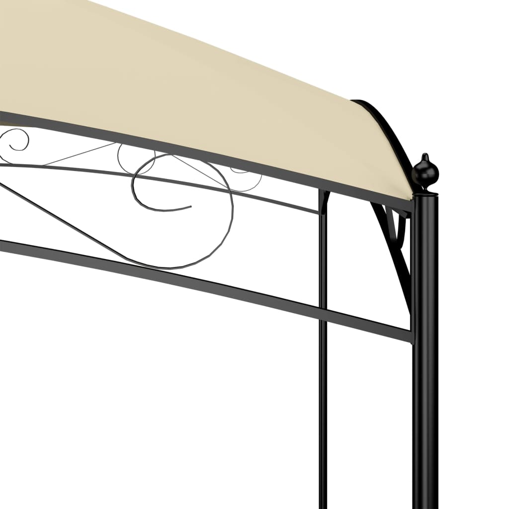 vidaXL Belvédère 3x4x2,65 m Crème 180 g/m²