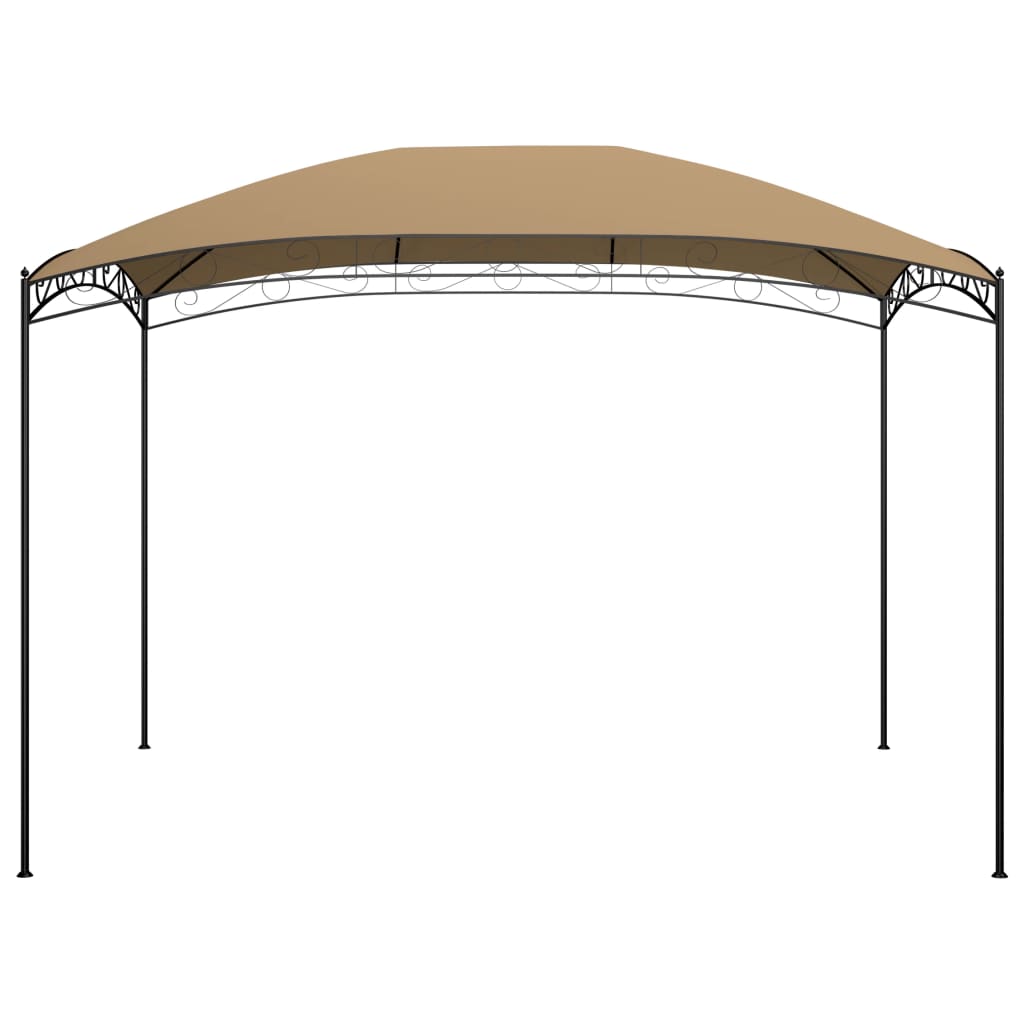 vidaXL Belvédère 3x4x2,65 m Taupe 180 g/m²