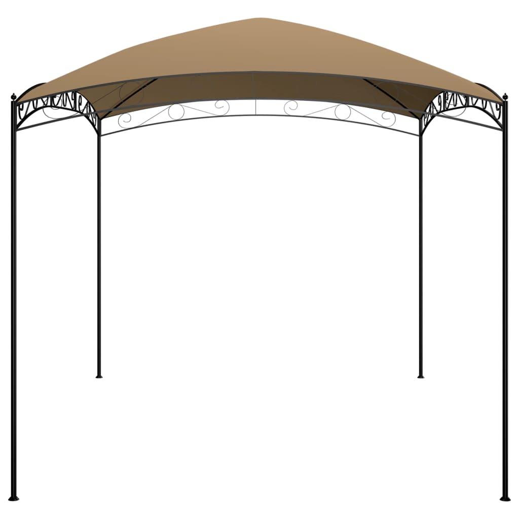 vidaXL Belvédère 3x4x2,65 m Taupe 180 g/m²