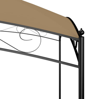 vidaXL Belvédère 3x4x2,65 m Taupe 180 g/m²