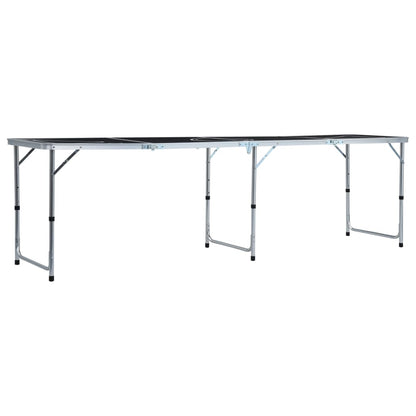 vidaXL Table de bière-pong pliable avec tasses et balles 240 cm