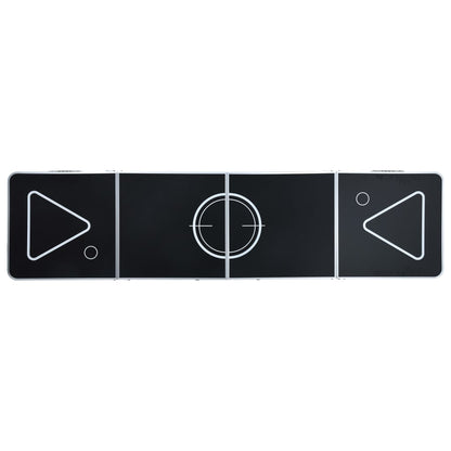 vidaXL Table de bière-pong pliable avec tasses et balles 240 cm