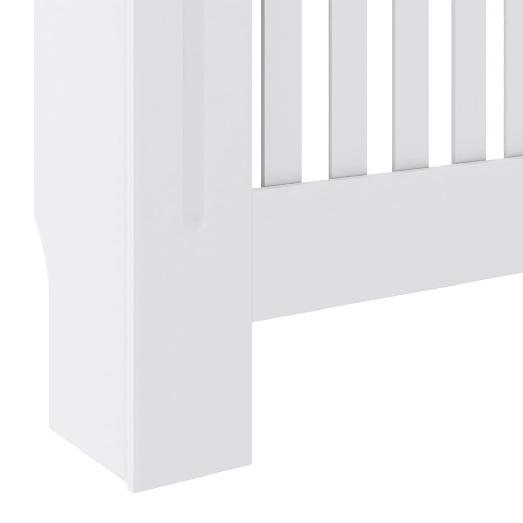 vidaXL Cache-radiateur MDF Blanc 78 cm