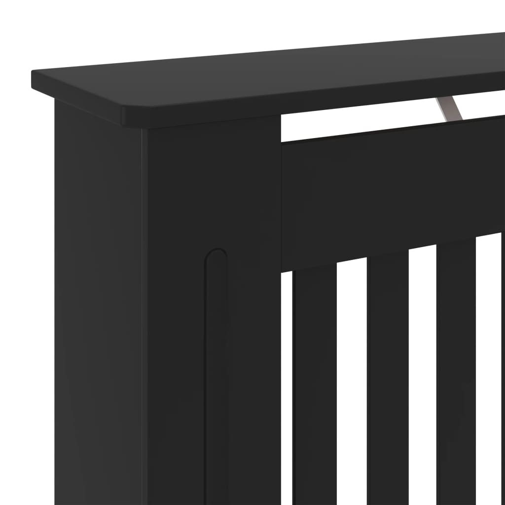 vidaXL Cache-radiateur MDF Noir 78 cm