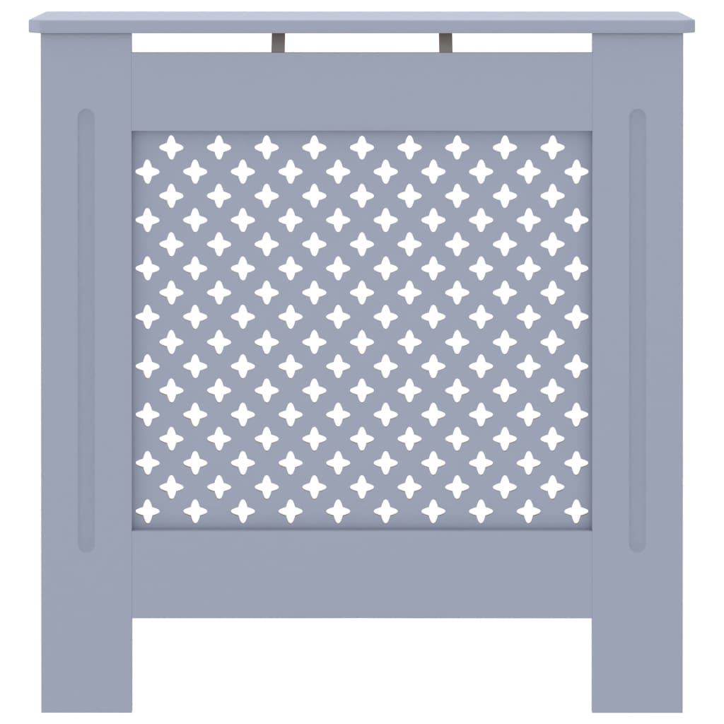 vidaXL Cache-radiateur MDF Gris 78 cm