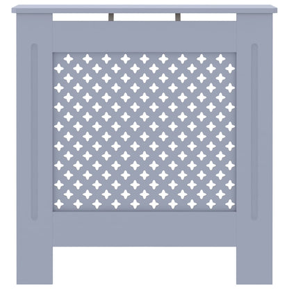 vidaXL Cache-radiateur MDF Gris 78 cm