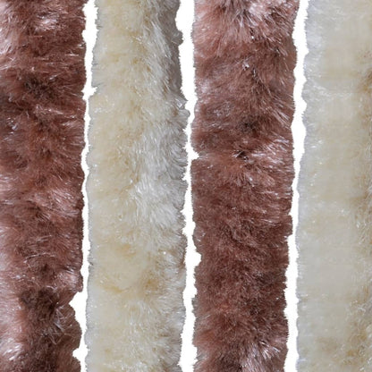 vidaXL Moustiquaire Beige et marron clair 56x200 cm Chenille