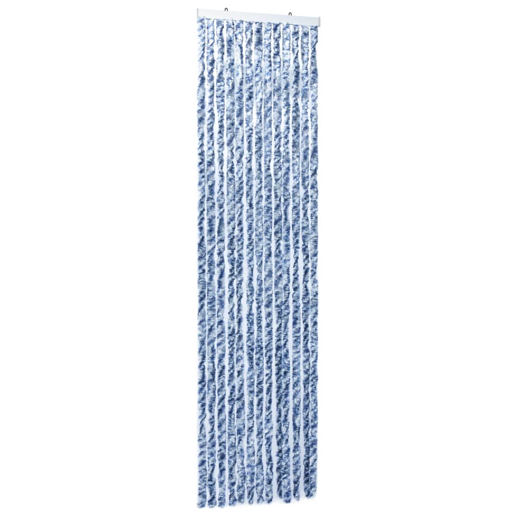 vidaXL Moustiquaire Bleu et blanc 90x200 cm Chenille