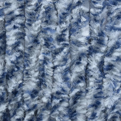 vidaXL Moustiquaire Bleu et blanc 90x200 cm Chenille