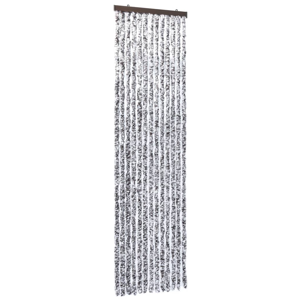 vidaXL Moustiquaire Marron et beige 56x200 cm Chenille