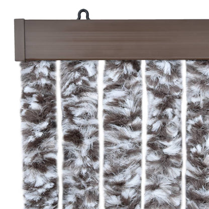 vidaXL Moustiquaire Marron et beige 56x200 cm Chenille
