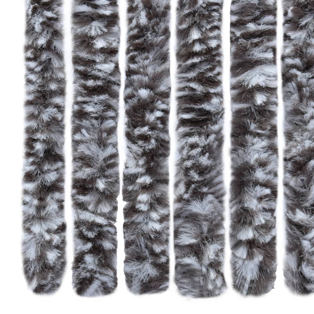 vidaXL Moustiquaire Marron et beige 56x200 cm Chenille