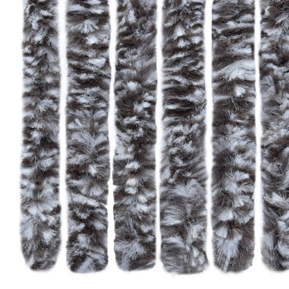 vidaXL Moustiquaire Marron et beige 56x200 cm Chenille