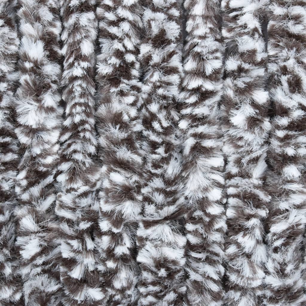 vidaXL Moustiquaire Marron et beige 90x200 cm Chenille