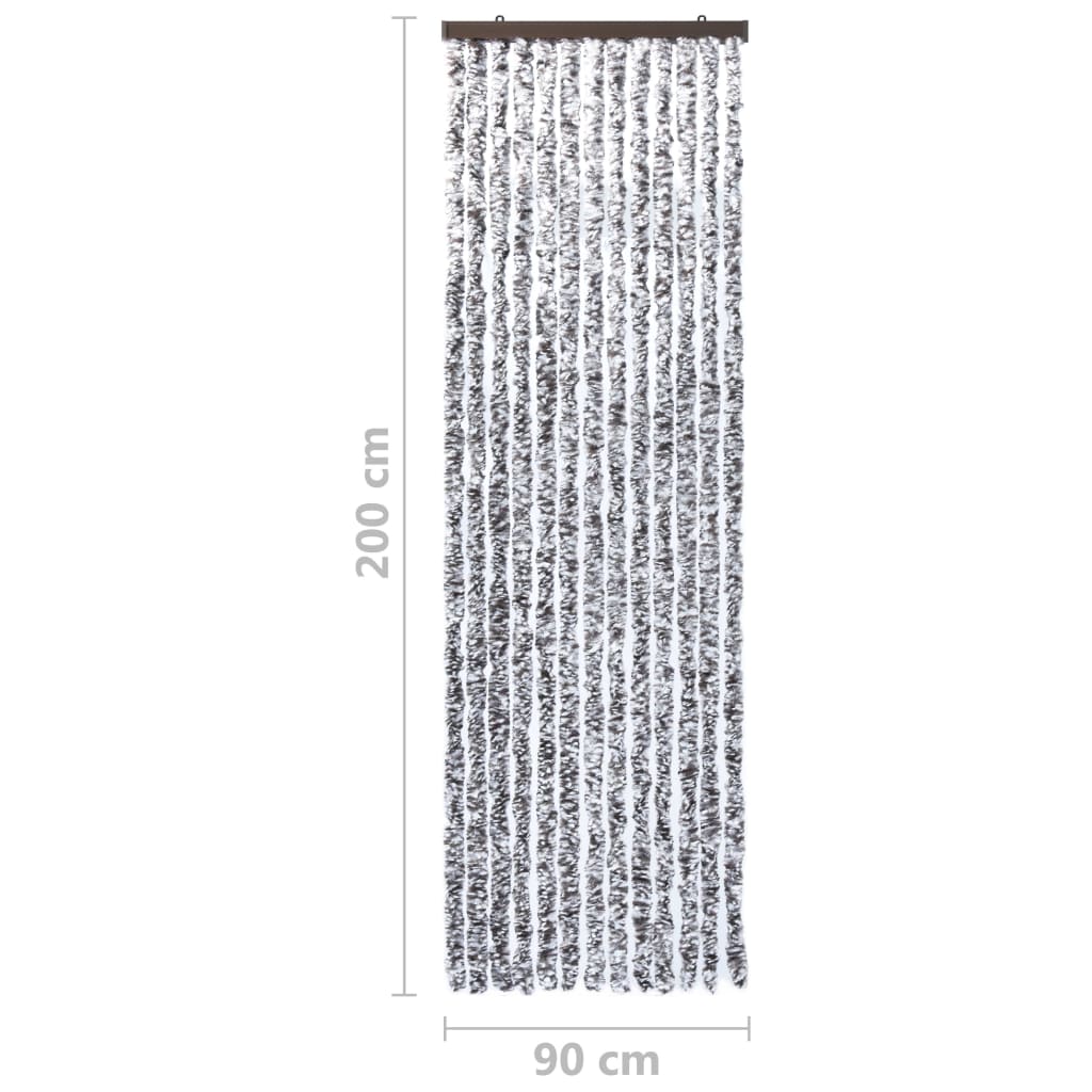vidaXL Moustiquaire Marron et beige 90x200 cm Chenille