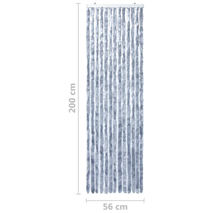 vidaXL Moustiquaire Argenté 56x200 cm Chenille