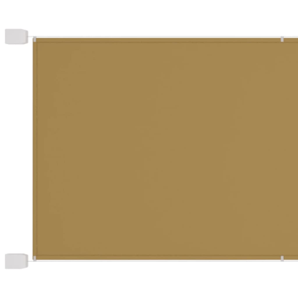 vidaXL Auvent vertical Beige 60x600 cm Tissu oxford