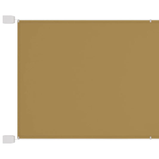 vidaXL Auvent vertical Beige 60x600 cm Tissu oxford