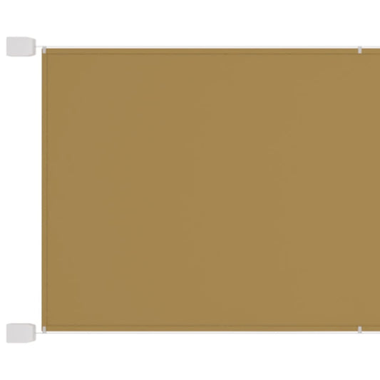 vidaXL Auvent vertical Beige 140x1000 cm Tissu oxford