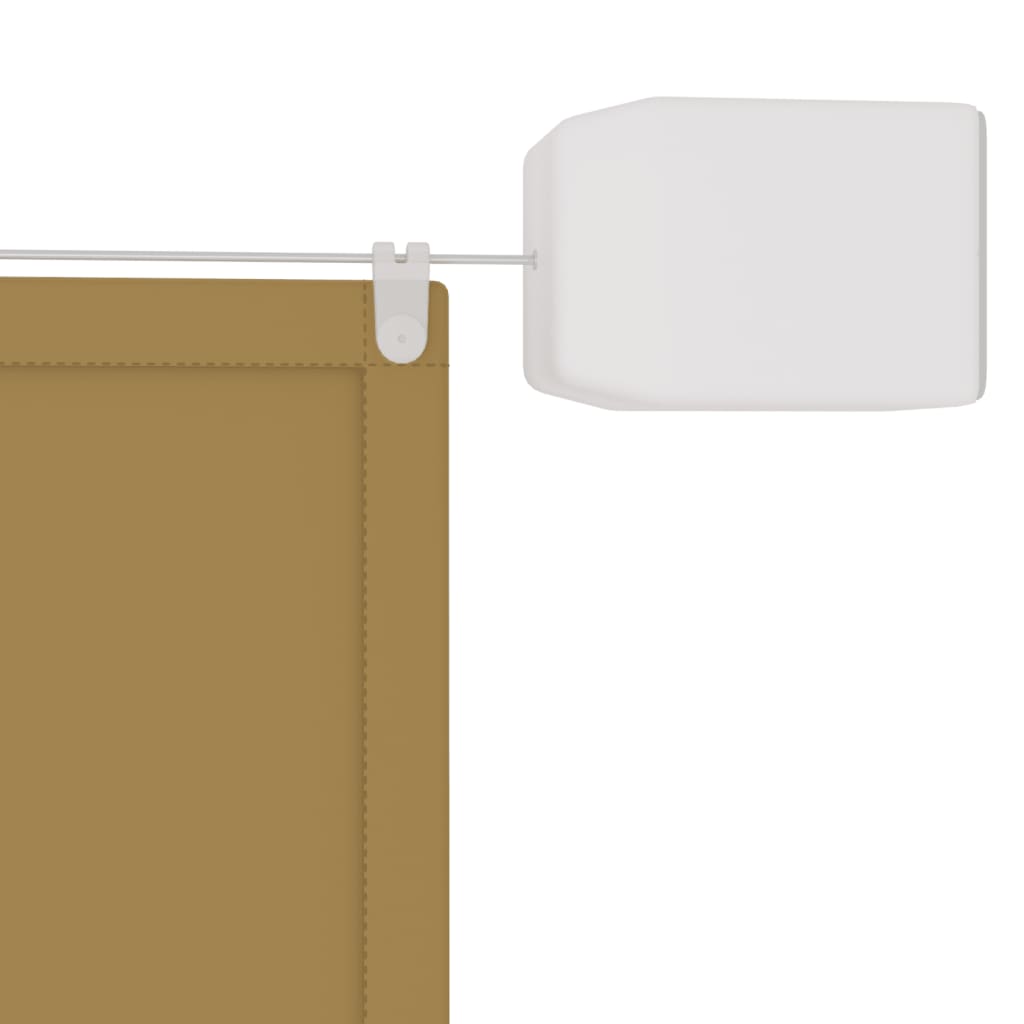 vidaXL Auvent vertical Beige 140x1000 cm Tissu oxford