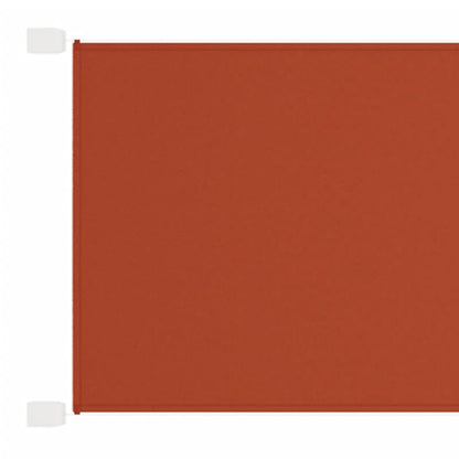 vidaXL Auvent vertical Terre cuite 60x1000 cm Tissu oxford